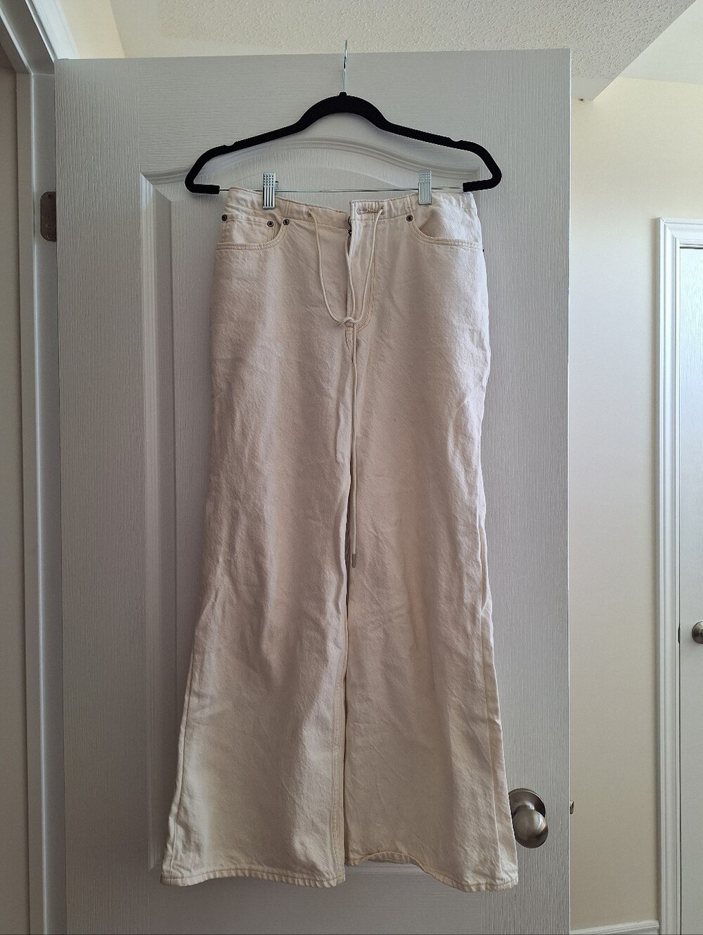 Abercrombie Tie Waist Baggy Jean